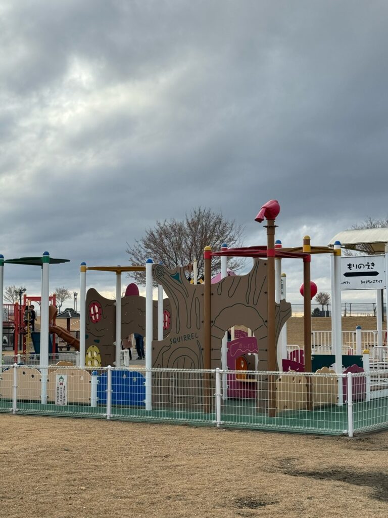 真岡ハイトラ運動公園(真岡市総合運動公園)こども広場の現地写真